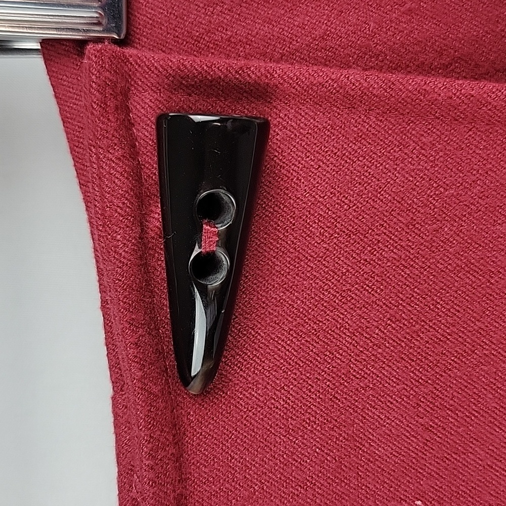 Talbots Mini A-Line Wrap Skirt Raspberry Red Size… - image 4